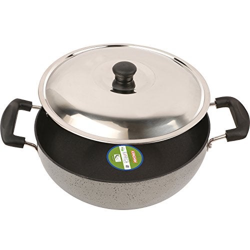 KANCHAN Enrica (3.0 mm Series) Deep Kadhai with SS Lid (3 Ltrs) - Image 2