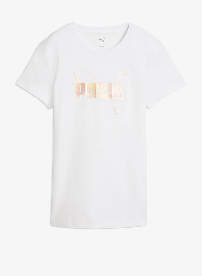PUMA Essential Logo Lab Metallic T-Shirt - Image 4