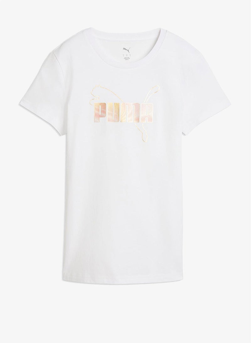 PUMA Essential Logo Lab Metallic T-Shirt - Image 4