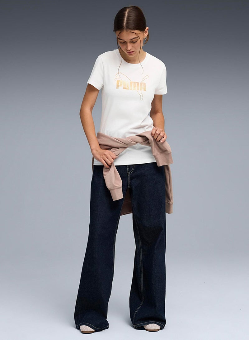 PUMA Essential Logo Lab Metallic T-Shirt - Image 3