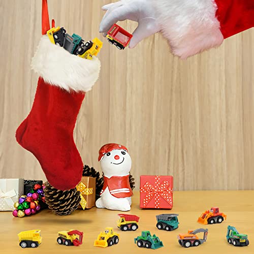 Fajiabao Construction Toy Cars for 3+ Years Old Toddler Boy Toys Mini Pull Back Cars Small Truck Christmas Decorations Toys for Kids Toddler Party Favors Stocking Stuffers Bulk(Color Random) - Image 3