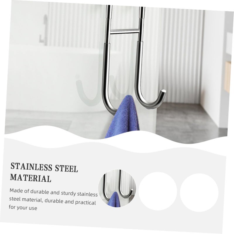 Stainless Steel Towel Hook Holder for Bathroom Kitchen Organizing Clothes Hats Belts - Image 4
