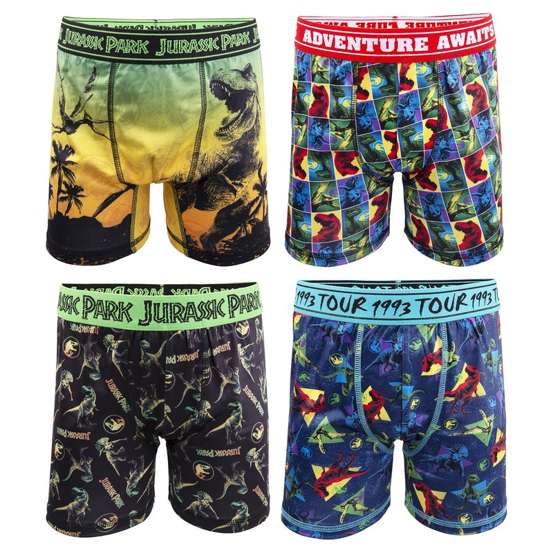 Jurassic World Boys' Little Boxer Briefs Underwear Multipacks, 1 pack, AthleticBxrBr4pk, 4 - Image 1