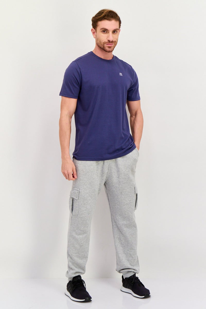 Avalanche Men Sportswear Fit Short Sleeves Outdoor T-Shirt, Slate Blue - Image 3