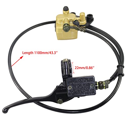 PRO BAT Front Disc Brake Master Cylinder Caliper + Disc Brake Plate Replacement + Brake Pad Assembly for 50cc 70cc 90cc SSR 110cc 125cc Atomik SSR Apollo Chinese Dirt Bike Pit Bike - Image 4