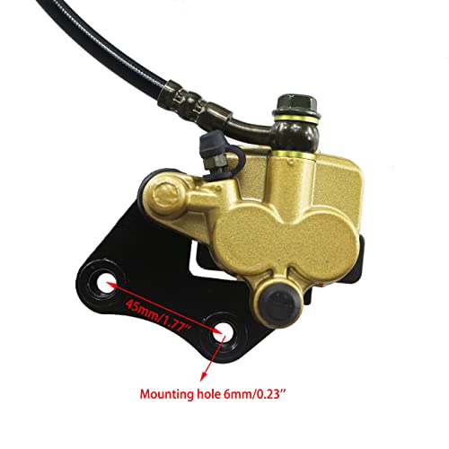 PRO BAT Front Disc Brake Master Cylinder Caliper + Disc Brake Plate Replacement + Brake Pad Assembly for 50cc 70cc 90cc SSR 110cc 125cc Atomik SSR Apollo Chinese Dirt Bike Pit Bike - Image 2