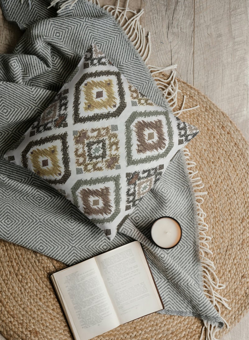 AL-HRAER Luxurious Cotton Sofa Cushion Cover With A Durable Fabric With A Soft And Comfortable Texture With Andalusian Drawings And Decent Colors On All Decors 45X45 Cm - Image 2