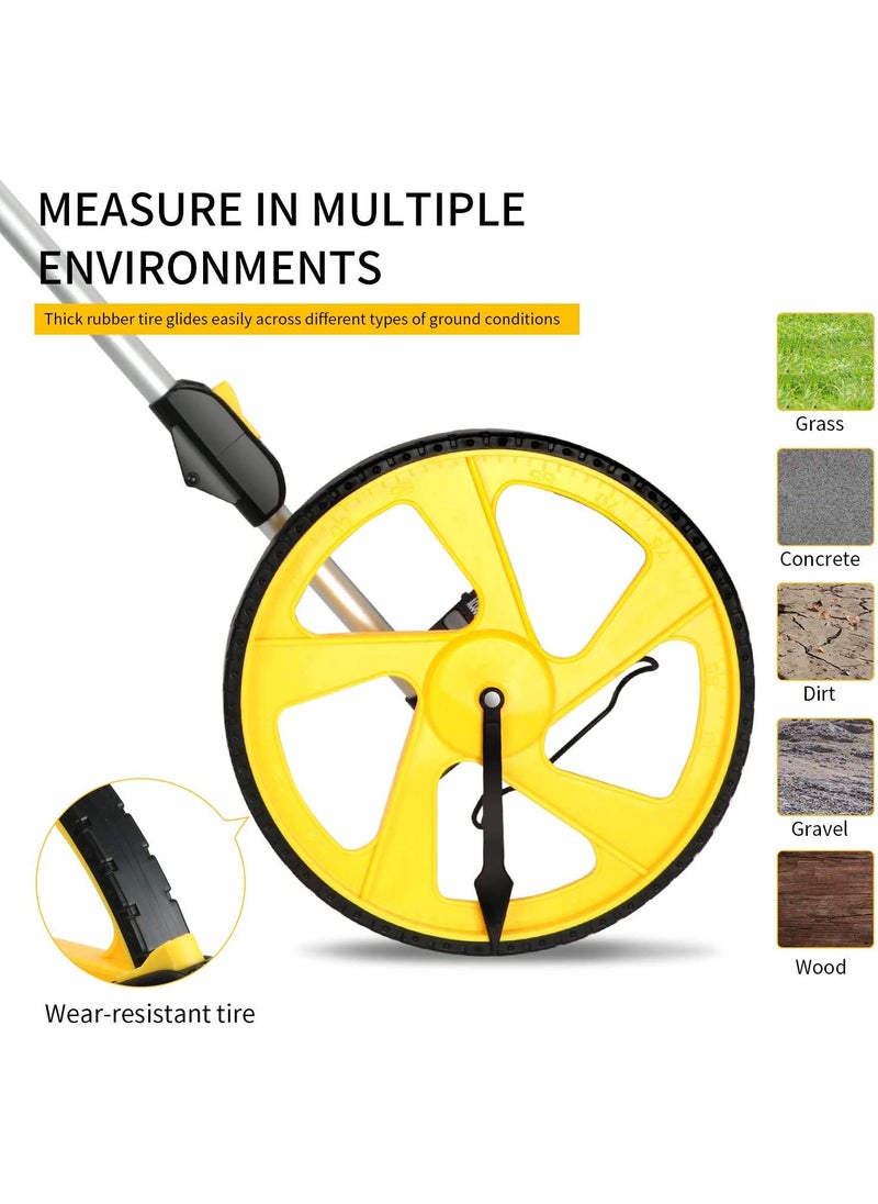 Syga SYGA Digital Distance Measuring Wheel Up To 10000 Meter Count With Measuring Tools For Surveyor Builders Workers 32 Cm  - Image 2