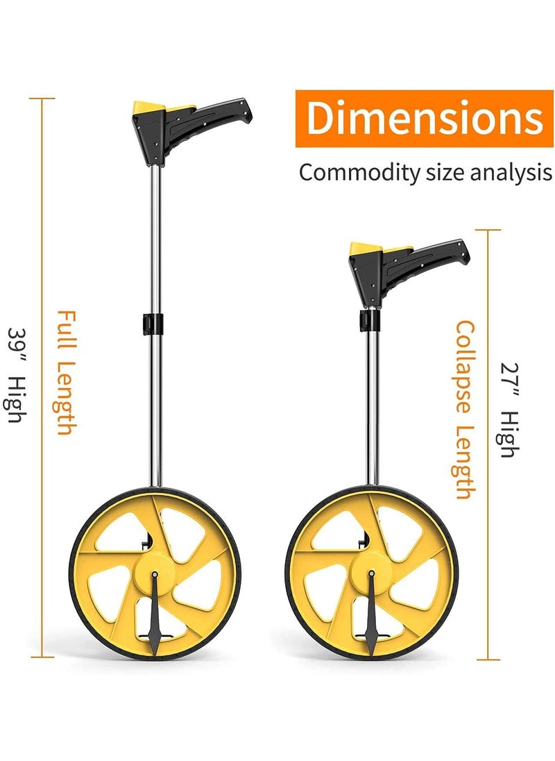 Syga SYGA Digital Distance Measuring Wheel Up To 10000 Meter Count With Measuring Tools For Surveyor Builders Workers 32 Cm  - Image 4