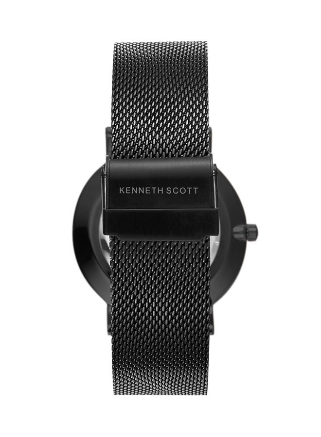 KENNETH SCOTT Stainless Steel Analog Wrist Watch K22013-BMBB - Image 3