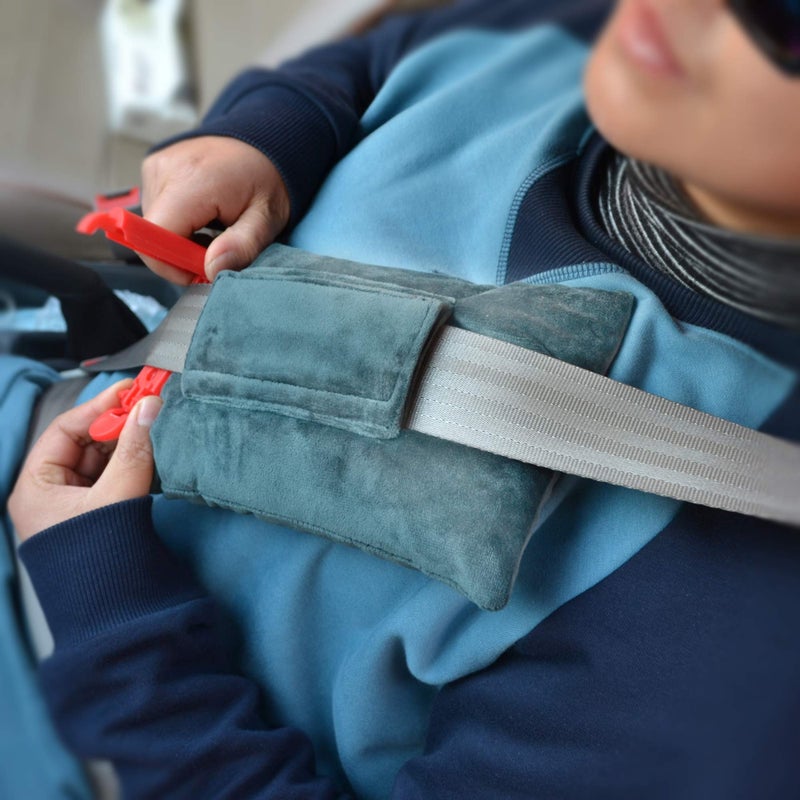 rainbowstar Chemotheraphy Pillows for Post-Surgery Chest Port Pacemaker Heart Surgery Recovery Support Pad Seatbelt (Green) - Image 4