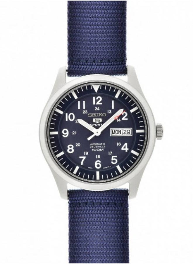Seiko 5 ports Automatic Blue Dial Nylon Strap Men's Watch SNZG11K1  - Image 2