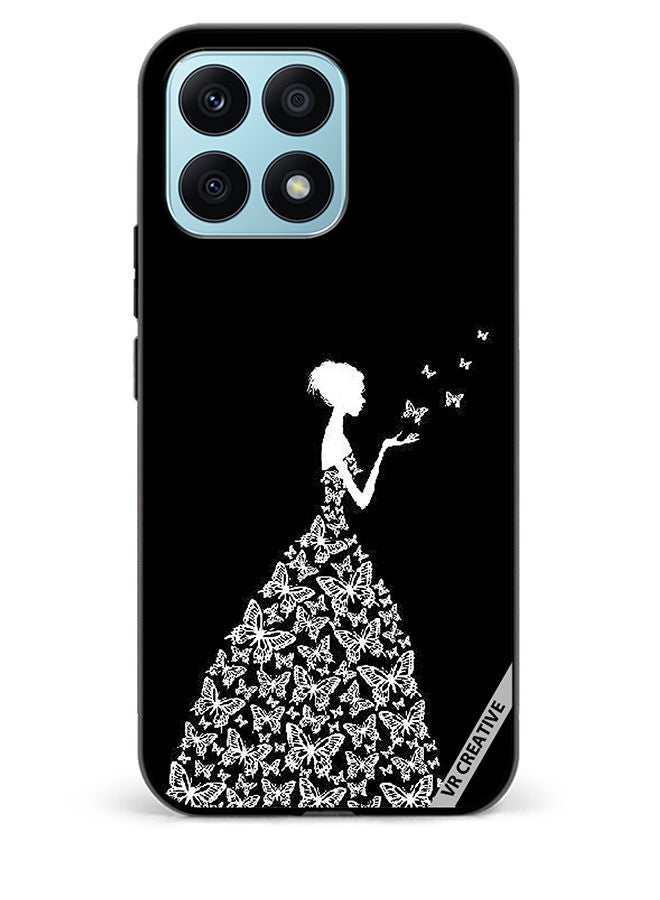 VR CREATIVE Protective Case Cover For Honor X8a Girl In Butterfly Dress Design Multicolour  - Image 1