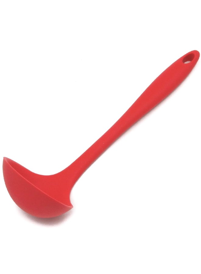 شيف كرافت 13060 شيف كرافت مغرفة سيليكون ممتاز قابلة للتنظيف في غسالة الصحون أحمر 11.25 بوصة - Image 1