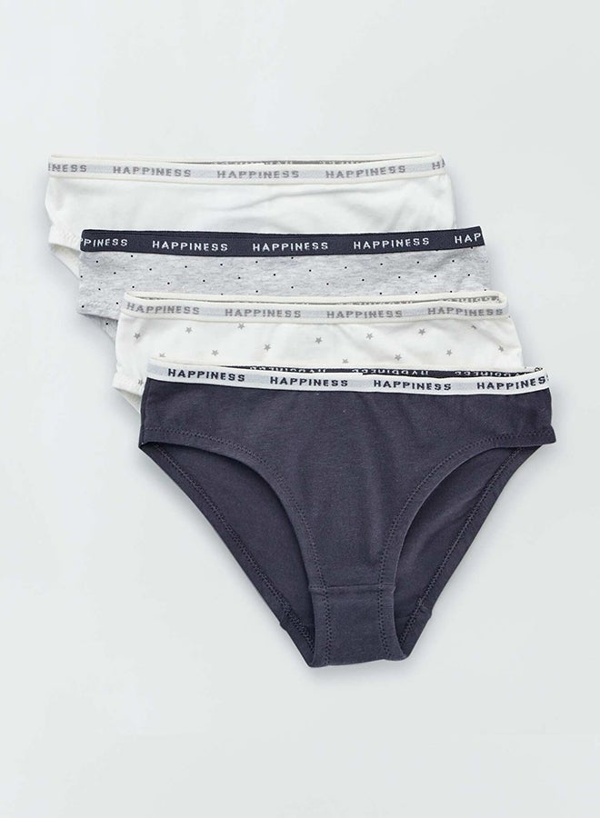 Kiabi Pack of 4 printed briefs  - Image 1