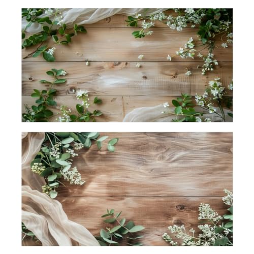 HomeArt Sheet 2 in 1 Product Photography Backdrop 3D Flat Lay Tabletop Double-Sided 20x29 Photo Background PVC Wrinkle Free for Small Products Food Cosmetics Shooot (Pack of 1, FL - 002) - Image 1