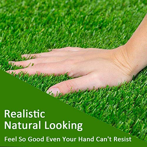 Tex Homz Door Mat 18"x28" (45x70 cm) 1 Piece Artificial Grass Mat, Floor Mat, Door mat Natural Green - Doormat - Image 5