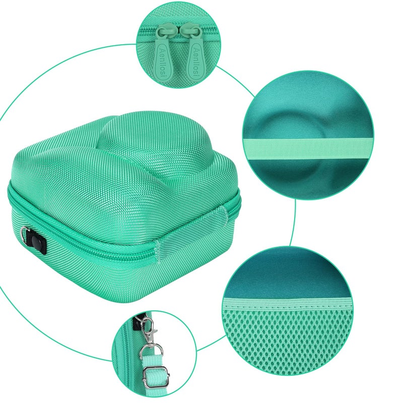 Aenllosi Hard Carrying Case Replacement For Fujifilm Instax Mini 12/11 Instant Camera,Protective Case Compatible With Instax Camera Mini 12/11(Only Case,Mini Green) - Image 2