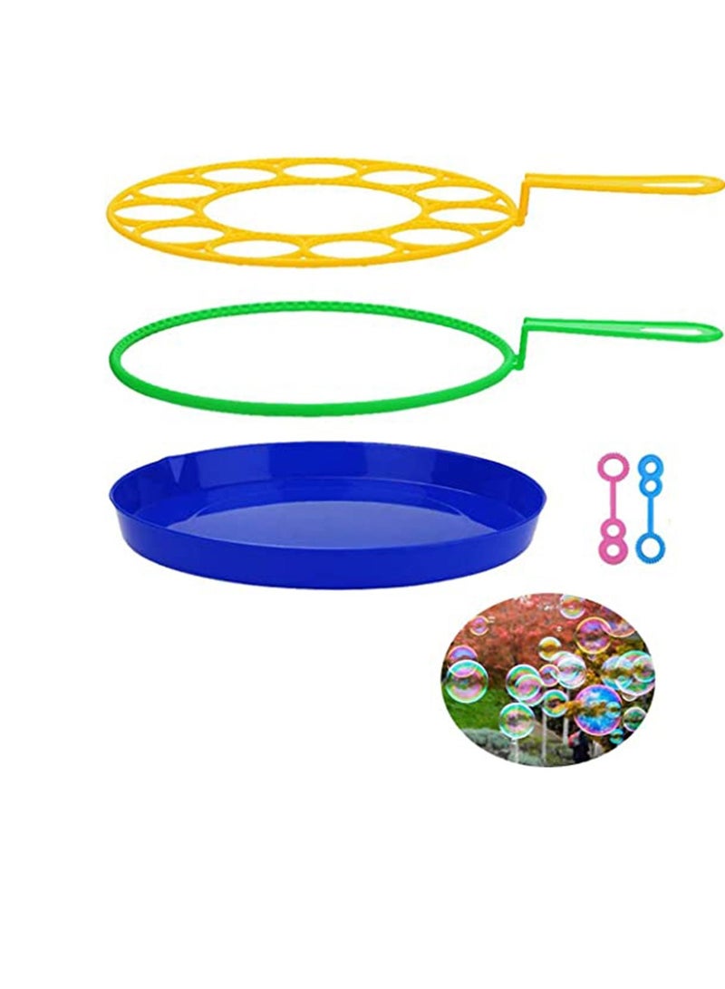 SYOSI Bubble Wand, 3 piece set Contain Small/Big/Giant Bubble Wand Fun Bubbler with Tray Bulk, Suitable for Outdoor Play /Birthday Parties, Suitable for People of All Gges（12 small bubble stick） - Image 1