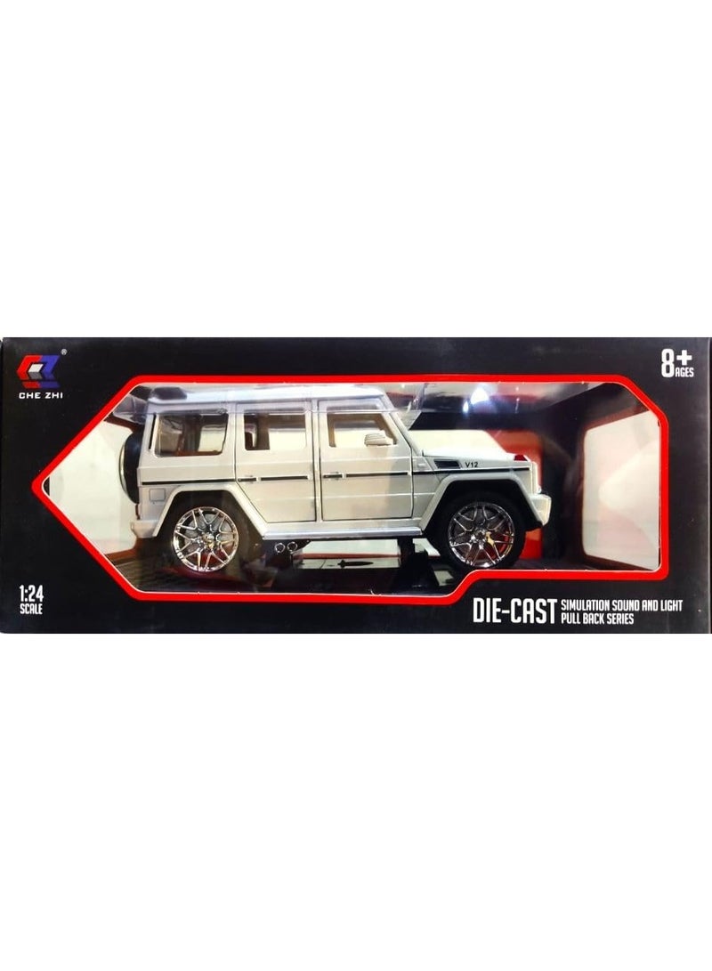 CHE ZHI Metal Car 1:24 with Light, Sound CZ1188D – Diecast Model Toy Car with Realistic Effects for Kids - Image 2