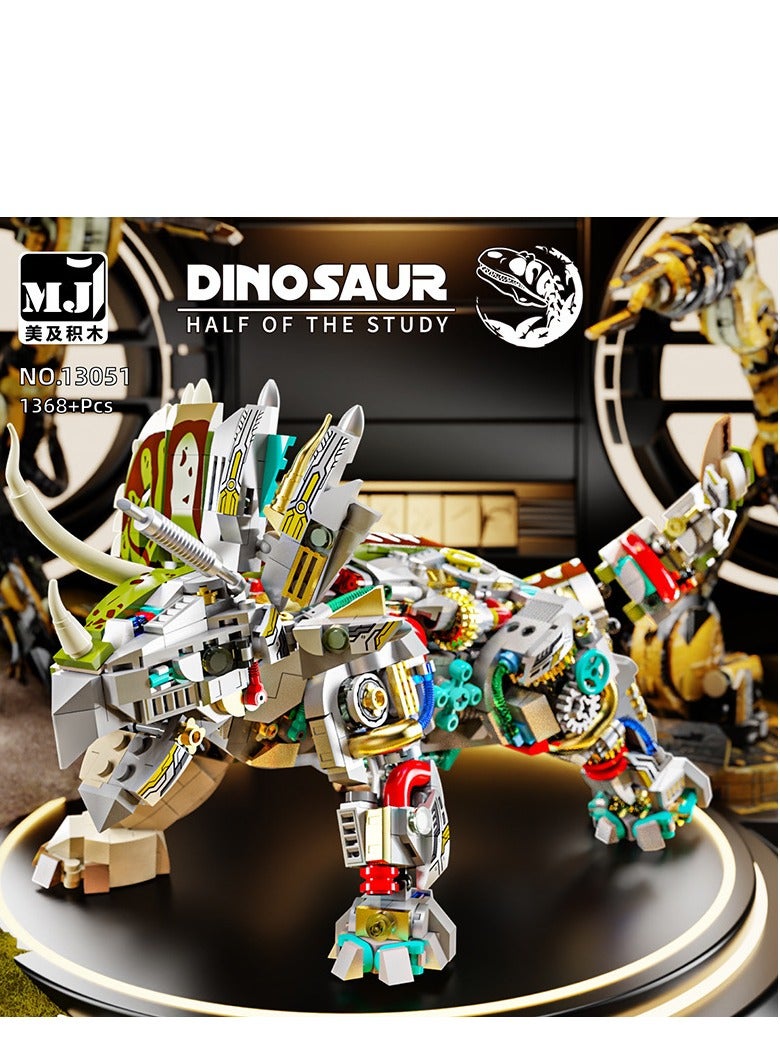 Tyrannosaurus Rex Triceratops Children's Assembled Toy Model - Image 4