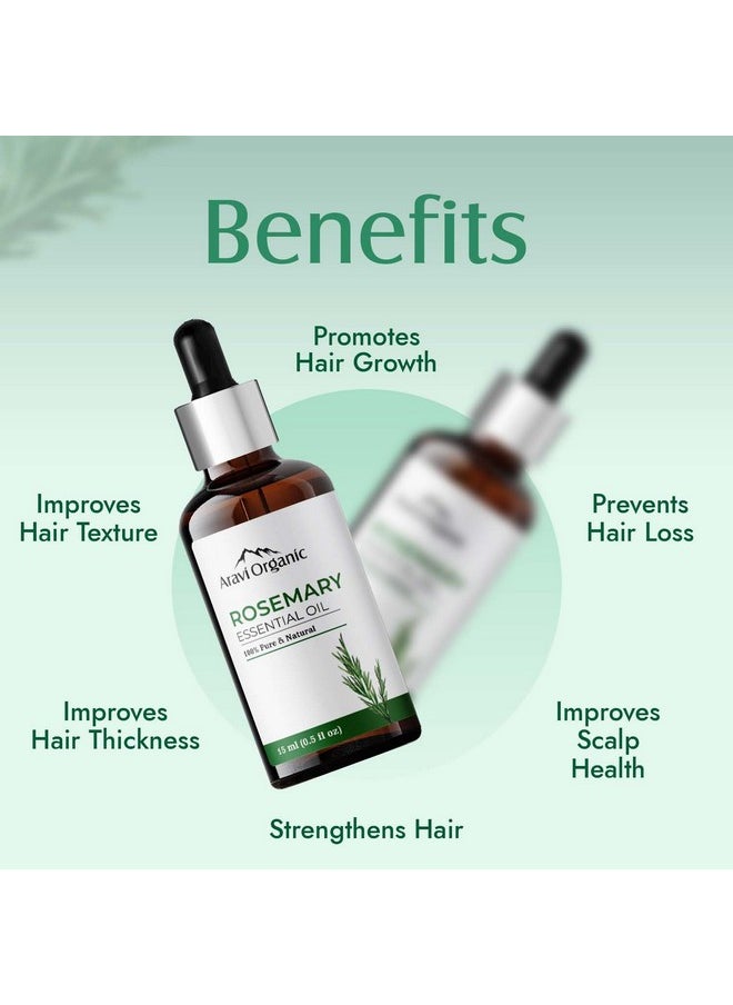 Aravi Organic Rosemary Oil And Hair Growth Serum Combo  - Image 3