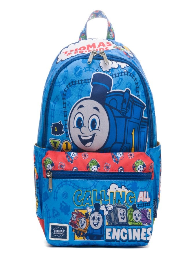 Wondapop Ruz Thomas and Friends Calling All Engines 13" Deluxe Nylon Mini Backpack - Image 1