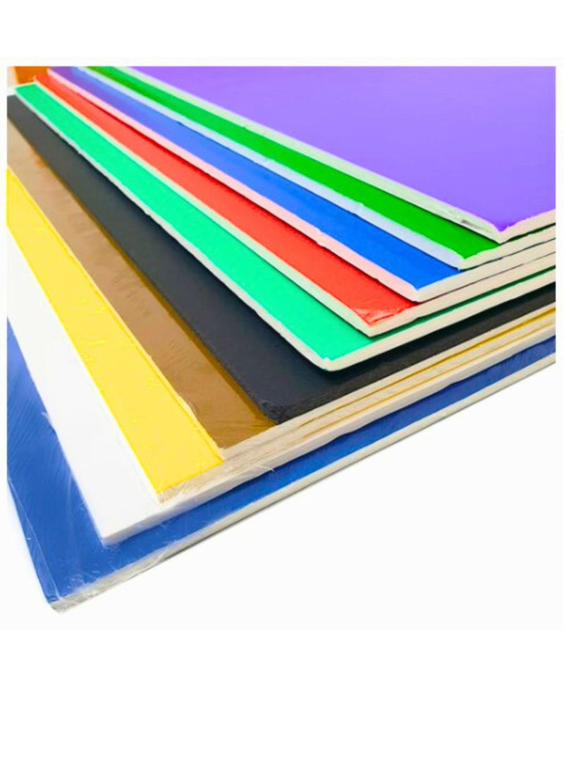 Generic 50x70 Size Pack Of 5 Double Sided Coloured Foam Board Multicolor  - Image 1