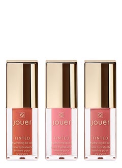 JOUER COSMETICS Bonnes Fêtes Deluxe Mini Lip Oil Trio  3 x 2.5m 