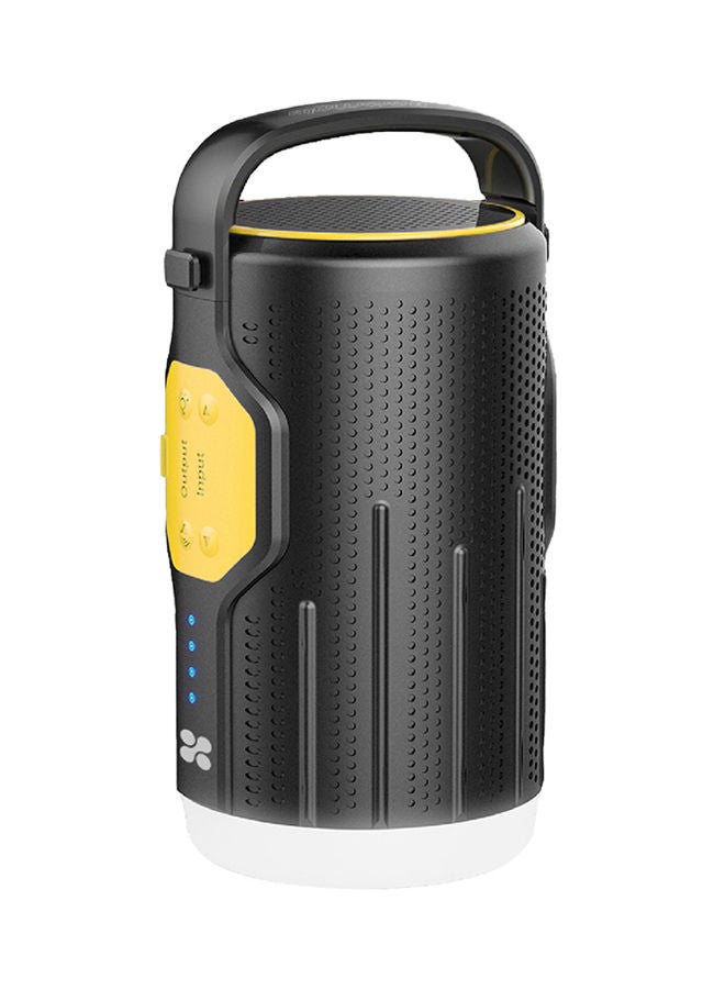NIBEMINENT Portable LED Camp Light With Wireless Speaker And Integrated Power Bank Yellow/Black - Image 1