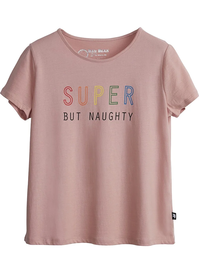 Bad Bear Women's POWDER PINK T-Shirt