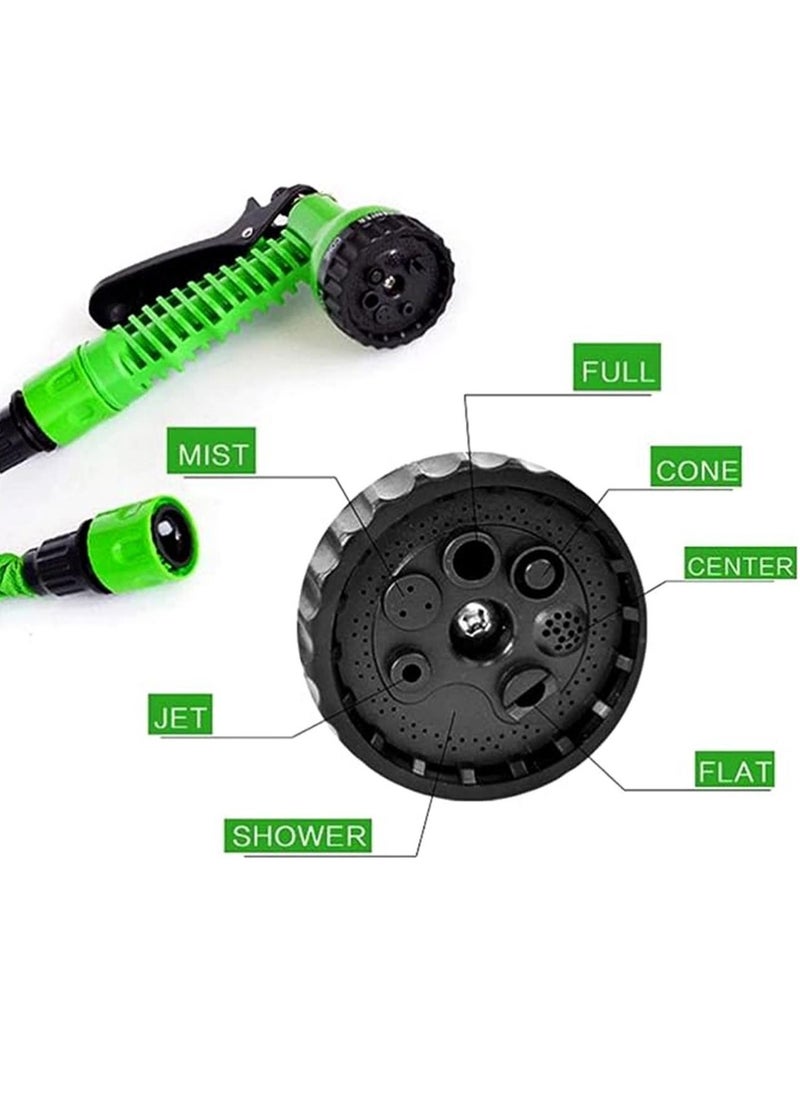 Generic - 7.5/15/30M  3 Times Expandable Garden Hose Leak-proof Expandable Hose High Pressure Telescopic Watering Pipe Magic Flexible Water Hose with 7 Function Spray Nozzle for Car Garden Watering - Image 1