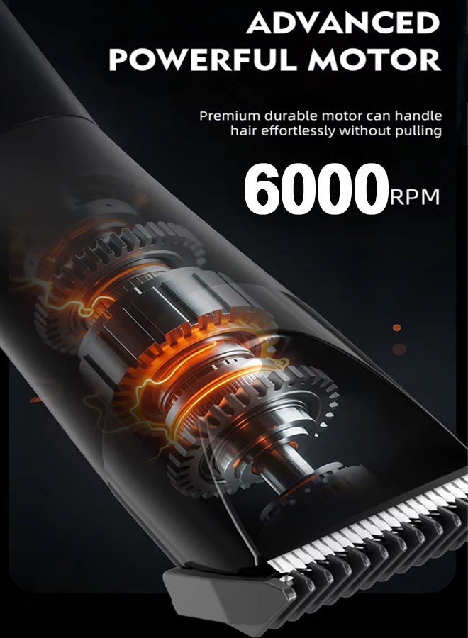DSP Body Hair Trimmer for Men - 2 in 1 Dual-Head Electric Shaver & Groomer,IPX6 Waterproof Wet & Dry Use Body Hair Trimmer and Facial Hair Remover for Bikini Underarm Leg Arm Body Face - Image 3