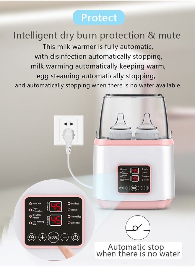 Super ZYouth - Baby Bottle Warmer, 8-in-1 Multifunction Breast Milk Warmer with Remote, Fast Baby Food Heater and Defrost Warmer with Timer, LCD Display Accurate Temperature Adjustment - Image 1