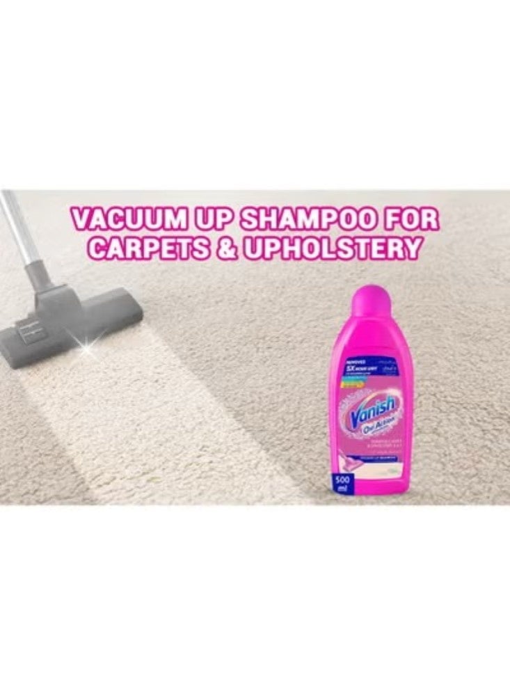 Vanish Oxi Action 3 In 1 Carpet And Upholstery Stain Remover Vacuum Up Shampoo 500 ML 500ml - Image 5