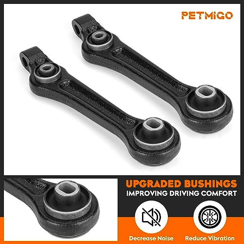 PetMigo مجموعة ذراع التحكم الأمامية السفلية للأمام والخلف RWD لسيارات كرايسلر 300 2005-2010، لدودج تشالنجر 2008-2010، شاحن 2006-2010، ماغنوم 2005-2008، K620258 K620257 MS25119، 4 قطع - Image 4