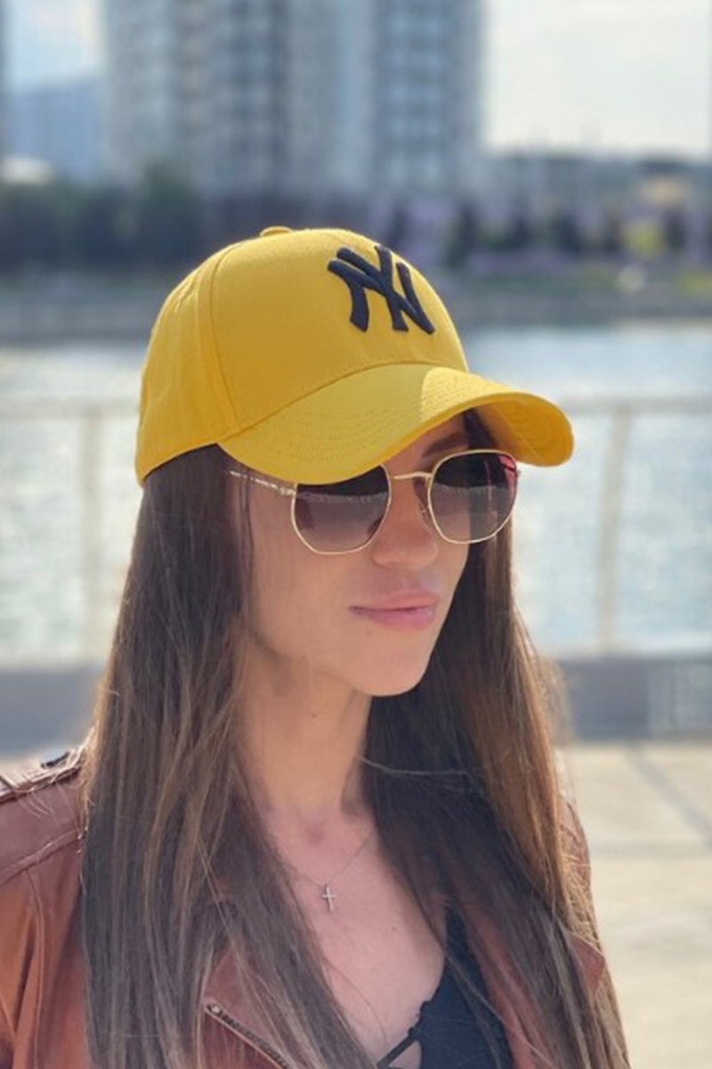 Elif Iç Giyim Elif Underwear Unisex Ny Embroidered Blue Cap Hat Set of 2 - Image 2