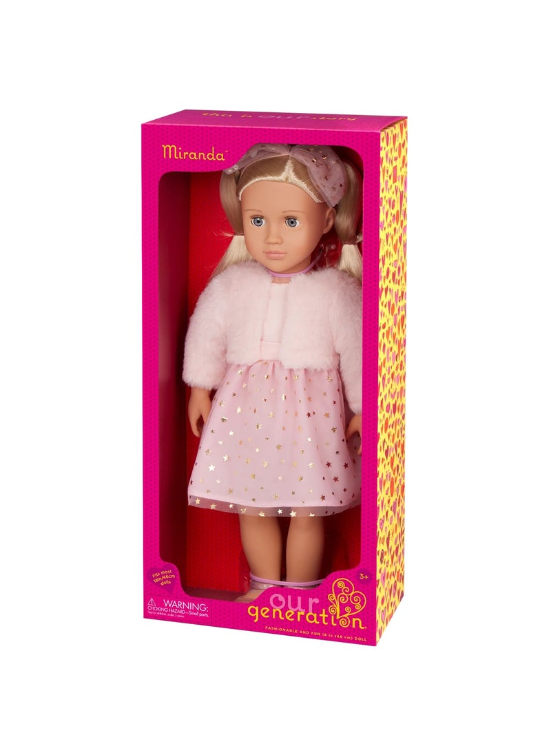 Our Generation Our Generation - Miranda Doll With Pink Holiday Dress  - Image 4