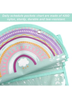 Rainbow Pockets Chart Daily Schedule Calendar For School Classroom Boho Family Teachers Activity Supplies 14 Pockets 13 X 39 - pzsku/Z7BB63C307AAB5DF7C271Z/45/_/1731926149/fbe486fd-8267-4ca8-9a12-1a57d8bc8fc2