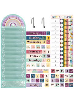 Rainbow Pockets Chart Daily Schedule Calendar For School Classroom Boho Family Teachers Activity Supplies 14 Pockets 13 X 39 - pzsku/Z7BB63C307AAB5DF7C271Z/45/_/1731926158/e786bca2-4dad-45bf-9120-9127b2e32f7b