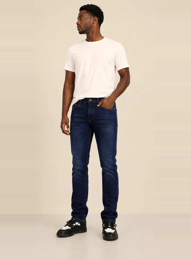 Take Two Men Slim Fit Mid Rise Jeans By Falcon