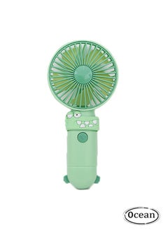Ocean Mini Handheld Fan, Portable Personal Fans, USB Rechargeable Handheld Fan, Cute Small Electric Fan for Girls/Kids/Student Outdoor Travel, for Office, Green  - Image 1