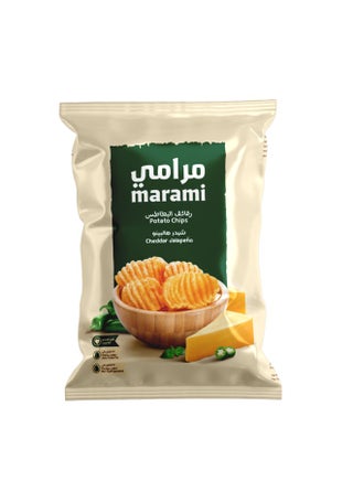 شيبس بطاطس مموج بنكهة الشيدر والفلفل الحار