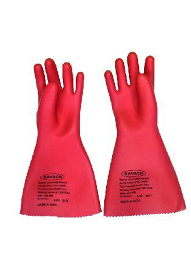 Kavachh - Electrical Insulated Gloves 33 kV - High Voltage Safety Gloves for Electricians, Industrial, and Construction Hand Protection | 1 Pair - Image 1