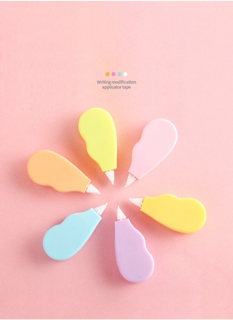 OMEVE - Student Stationery Correction Tape, Portable for Tape Eraser for Notes Marking Diary and Scrapbook 6-Piece Set - Image 1
