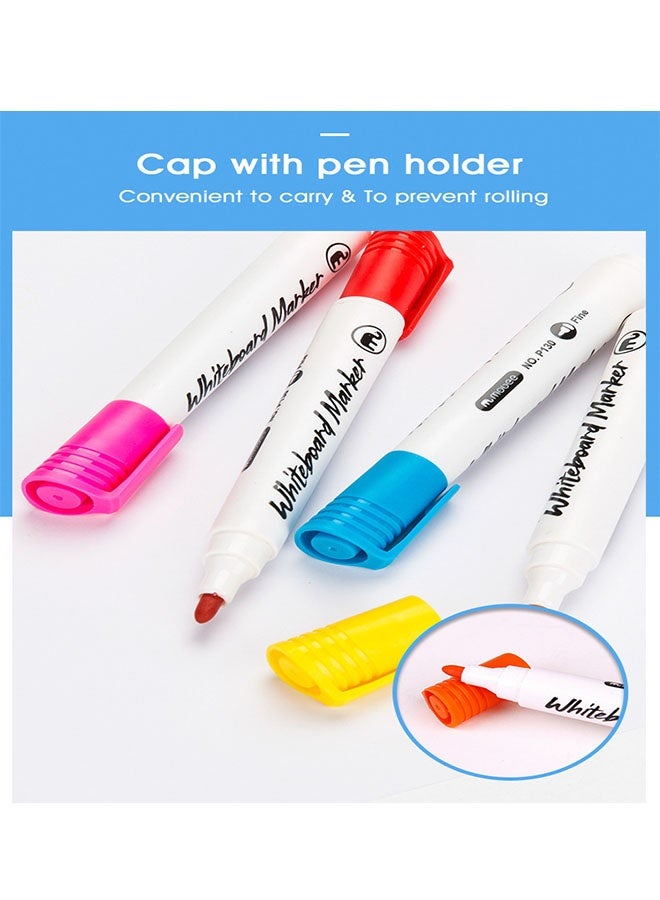 Mobee 12 PCS Whiteboard Erasable Marker Set, for Kids, Teachers, Office, School Supplies - Image 5
