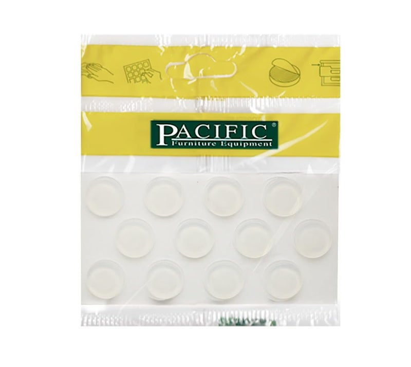 PACIFIC Glass Table Top Bumpers – Non-Slip Self-Adhesive Pads to Prevent Sliding – 12 Pack - Image 1