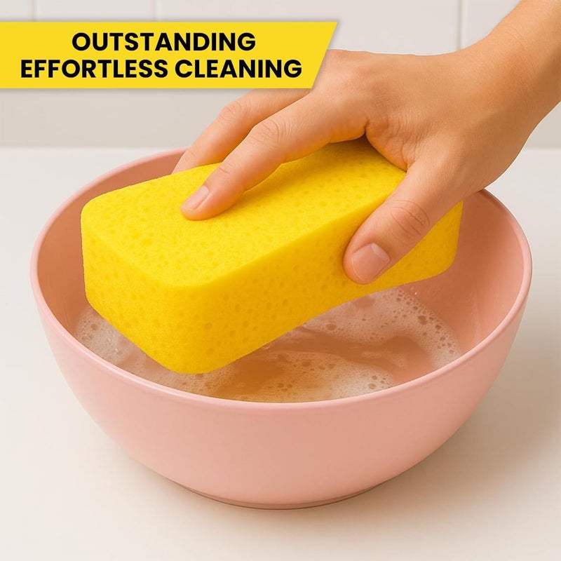 Waxpol Jumbo Car Wash Sponge | Extra Strong, Large & Long-Lasting | for Car & Bike Cleaning - Image 4