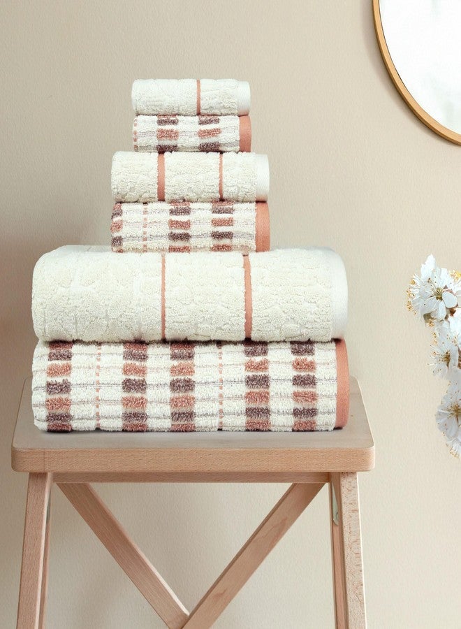 MYTRIDENT Indulgence by The Fireplace Towel Set,Super Soft,Intricate Design,Super Soft, FOS-Ripple - Image 1