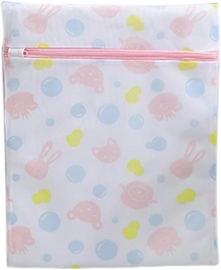 كيس منظف الغسيل الشبكي المصنوع من البوليستر السميك لحماية الملابس مزود بسحاب اللون ب - Image 2